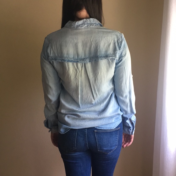 Cloth & Stone chambray shirt - Picture 2 of 4